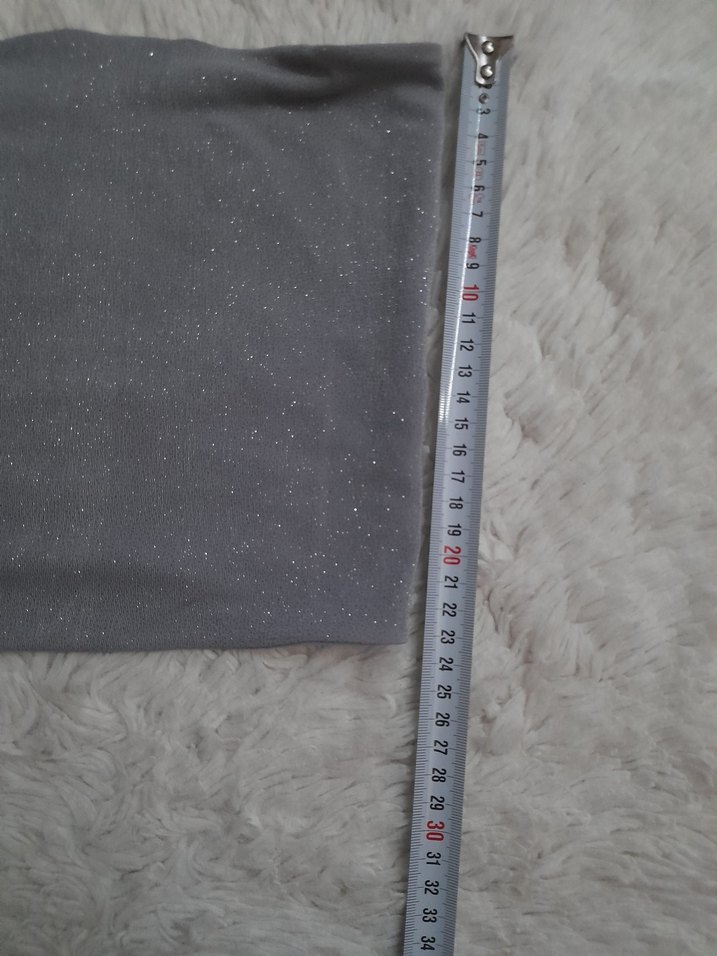 Addax Simli Gri Kadın Straplez Crop - Görsel 2