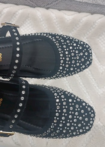 Parlak Siyah Yılan Desenli Tokalı Stiletto - Görsel 4