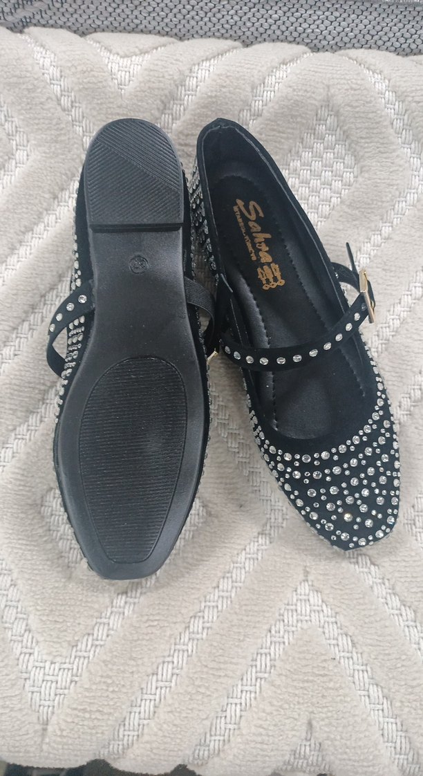 Parlak Siyah Yılan Desenli Tokalı Stiletto - Görsel 3