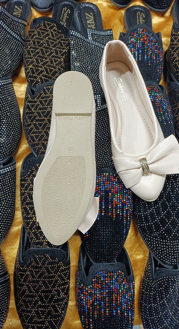 krem Fiyonklu Modern Klasik Kadın Babet - Görsel 3