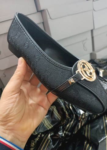 Vakko Siyah Yılan Desenli Tokalı Kadın Babet - Görsel 2