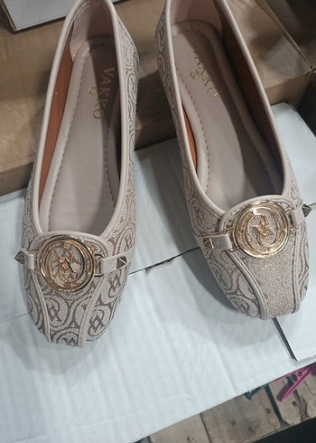 Bej Desenli Tokalı Kadın Babet - Görsel 3