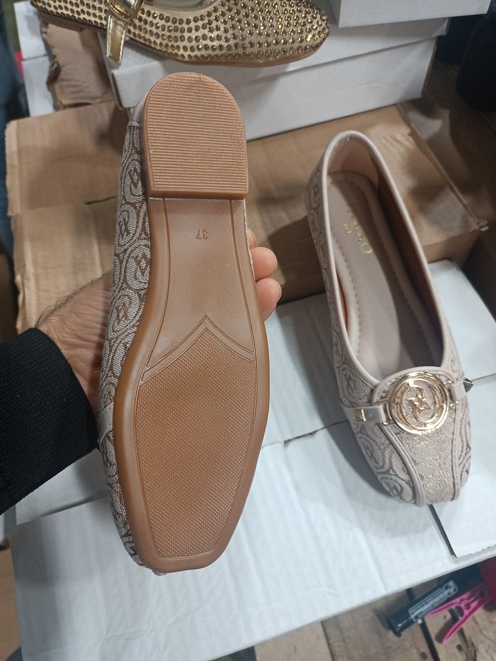 Bej Desenli Tokalı Kadın Babet - Görsel 4