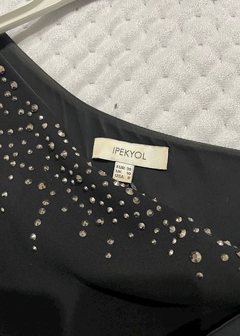 İpekyol Tek Omuzlu Kemerli Siyah Uzun Abiye Tulum - Görsel 4