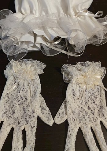 Vintage Dantel Kadın Eldiveni - Görsel 3