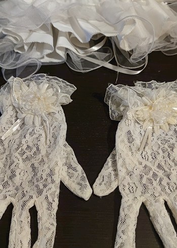 Vintage Dantel Kadın Eldiveni - Görsel 2