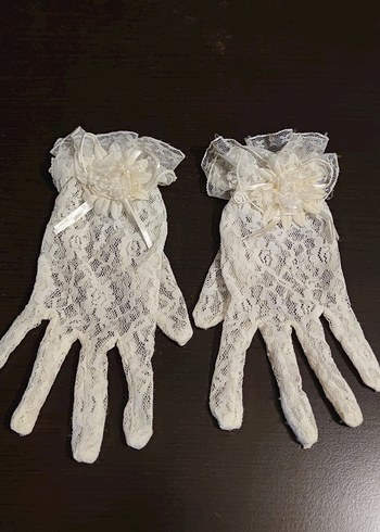 Vintage Dantel Kadın Eldiveni - Görsel 4