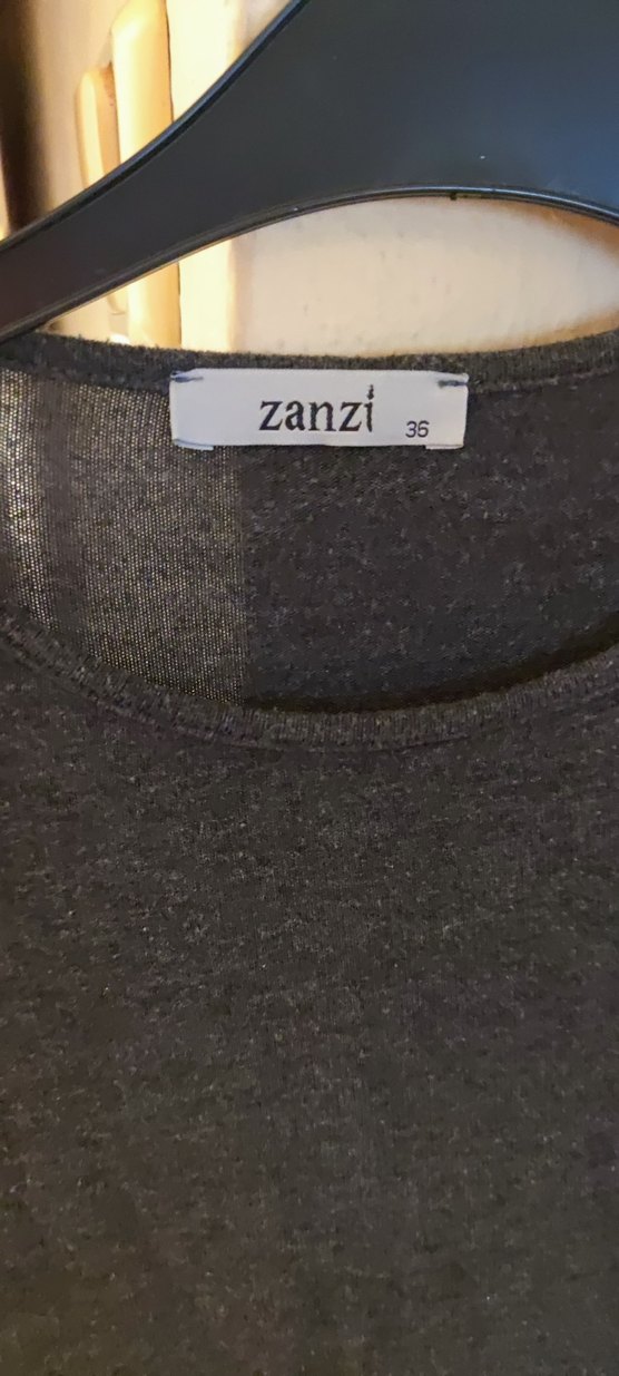 Gri Uzun Kollu Salaş Kadın Kazak - Görsel 3