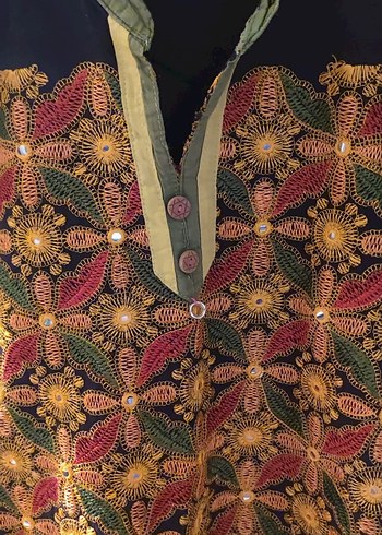 Bohem Çok Renkli Desenli Uzun Tunik - Görsel 2