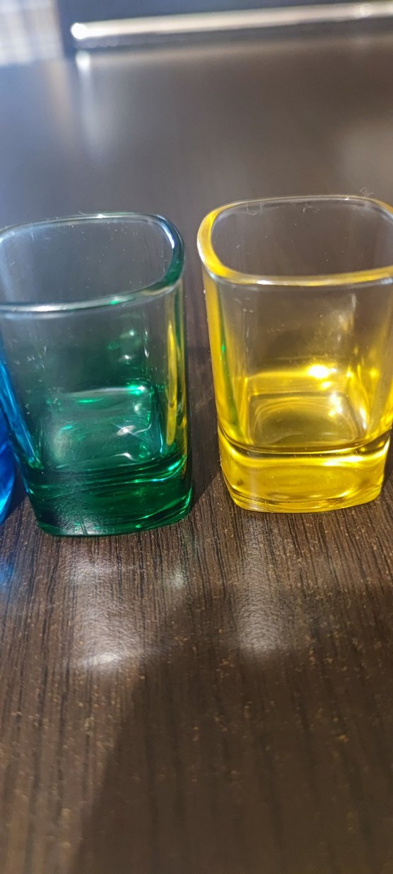 Renkli Kare Mini Shot Bardak Seti ( kahve yanı ) - Görsel 3