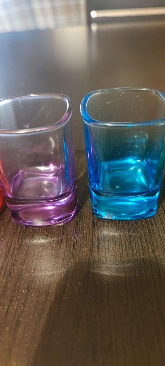 Renkli Kare Mini Shot Bardak Seti ( kahve yanı ) - Görsel 4