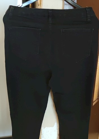 Siyah Gotik Kadın Denim Pantolon - Görsel 5