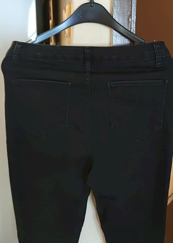 Siyah Gotik Kadın Denim Pantolon - Görsel 6