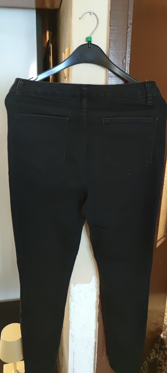 Siyah Gotik Kadın Denim Pantolon - Görsel 5