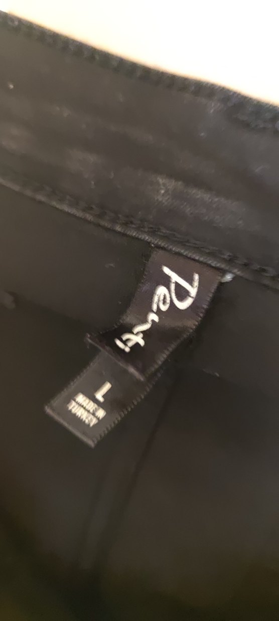 Siyah Gotik Kadın Denim Pantolon - Görsel 2