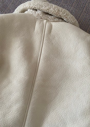 Gri Süet Kürk Detaylı Kadın Ceket - Görsel 4