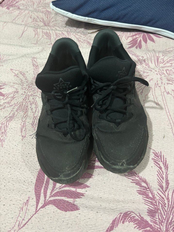 Siyah Bağcıklı Kadın Spor Ayakkabı - Görsel 2