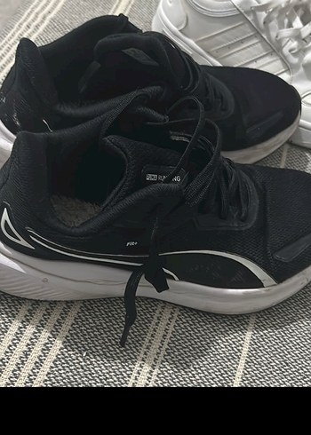 Siyah Bağcıklı Kadın Spor Ayakkabı - Görsel 2