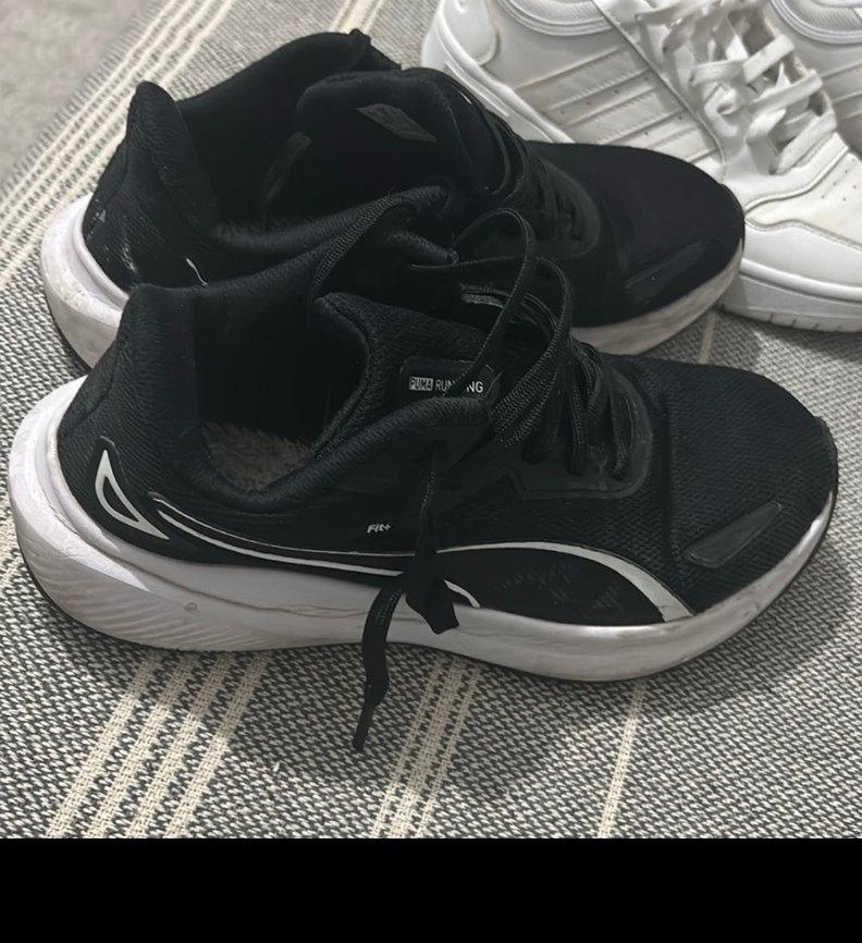 Siyah Bağcıklı Kadın Spor Ayakkabı - Görsel 2