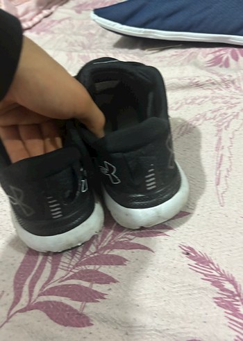 Siyah Rugan Bağcıklı Kadın Spor Ayakkabı - Görsel 2