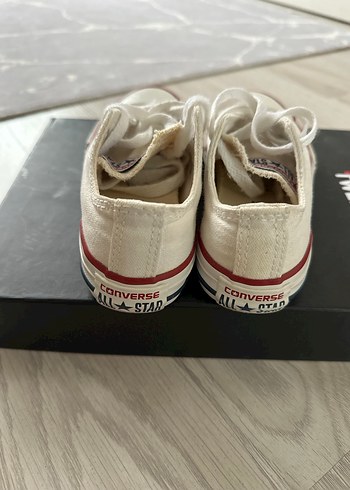 Kız Çocuk Beyaz Converse Sneaker - Görsel 2
