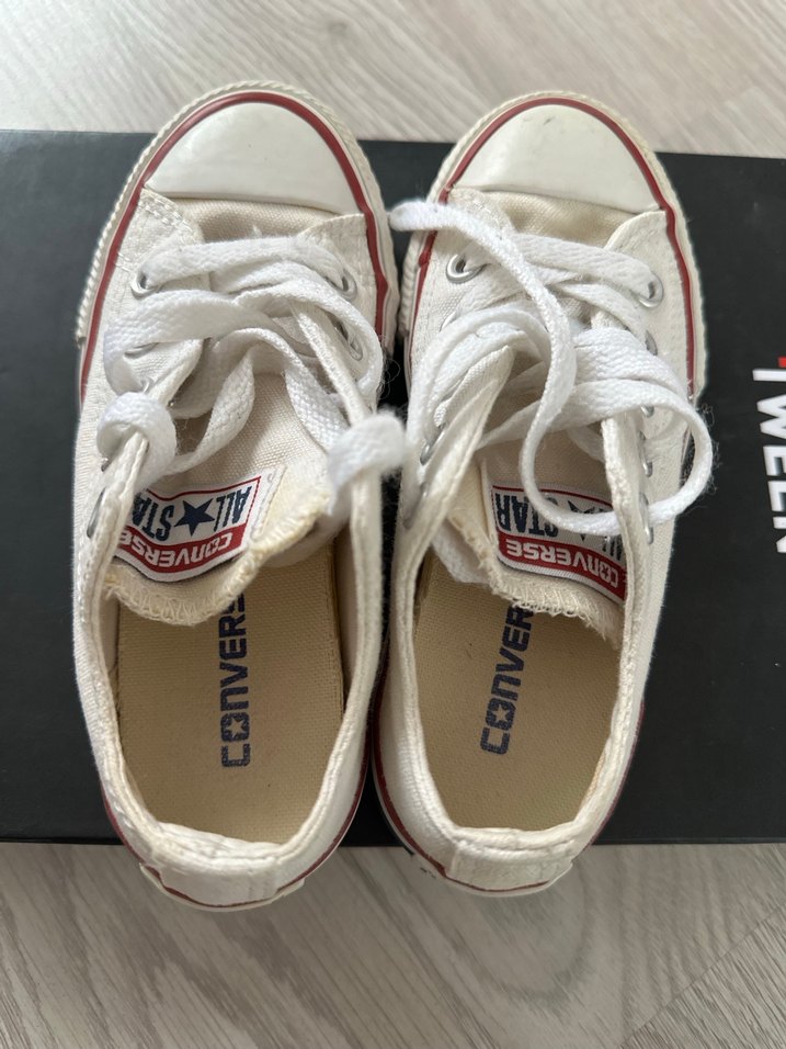 Kız Çocuk Beyaz Converse Sneaker - Görsel 5