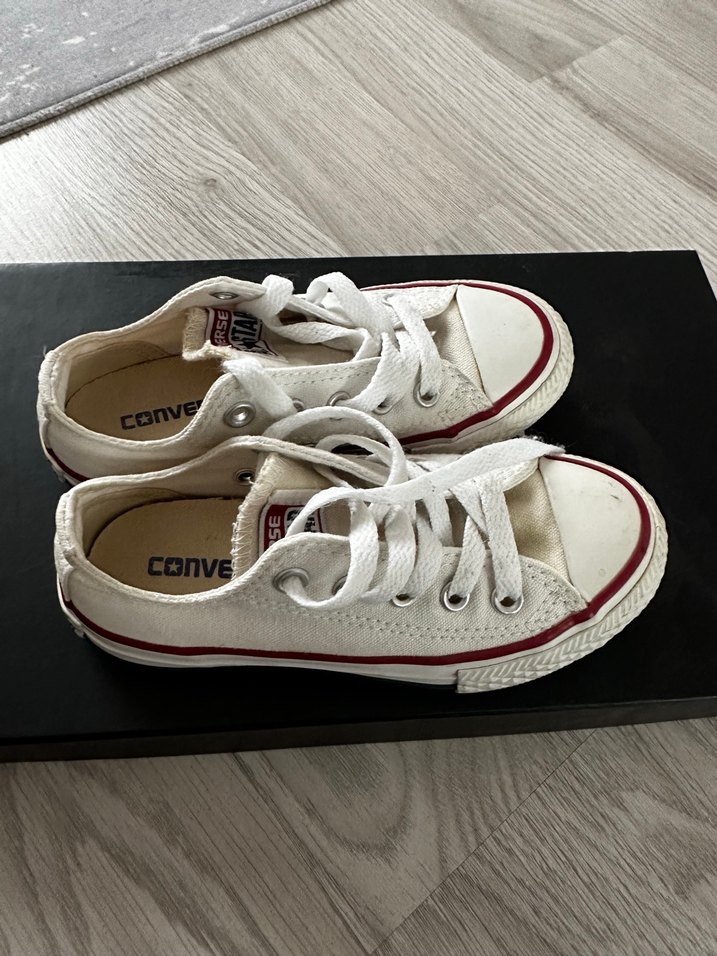 Kız Çocuk Beyaz Converse Sneaker - Görsel 3