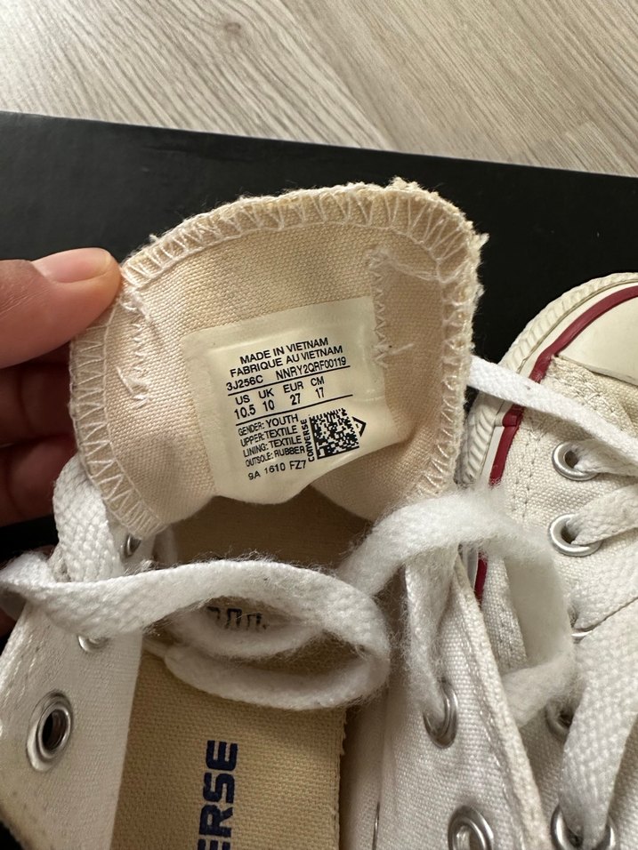 Kız Çocuk Beyaz Converse Sneaker - Görsel 4