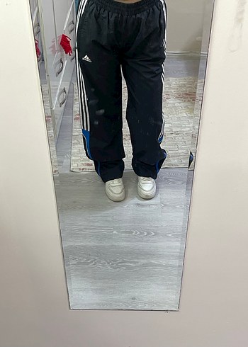 Kadın Siyah Mavi Rahat Kesim Eşofman Altı - Görsel 2