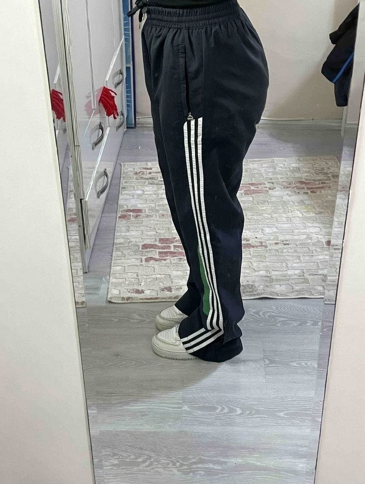 Vintage Koyu Gri Rahat Kesim Eşofman Altı - Görsel 3