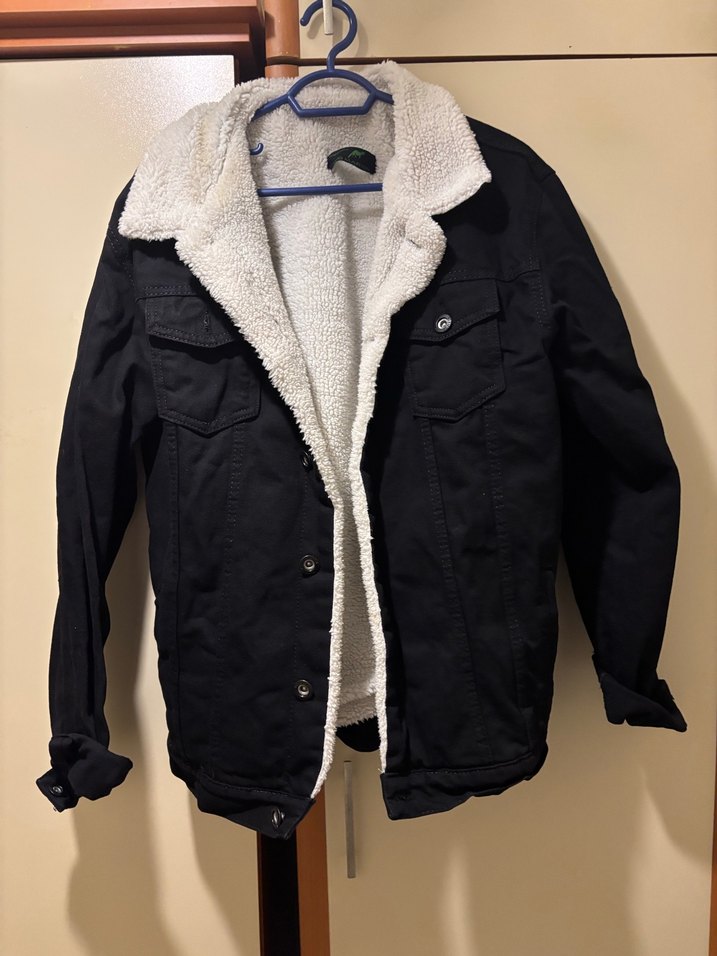 Düğmeli Siyah Erkek Midi Mont - Görsel 2