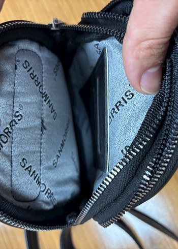 Siyah Deri Kadın Çapraz Çanta - Görsel 3