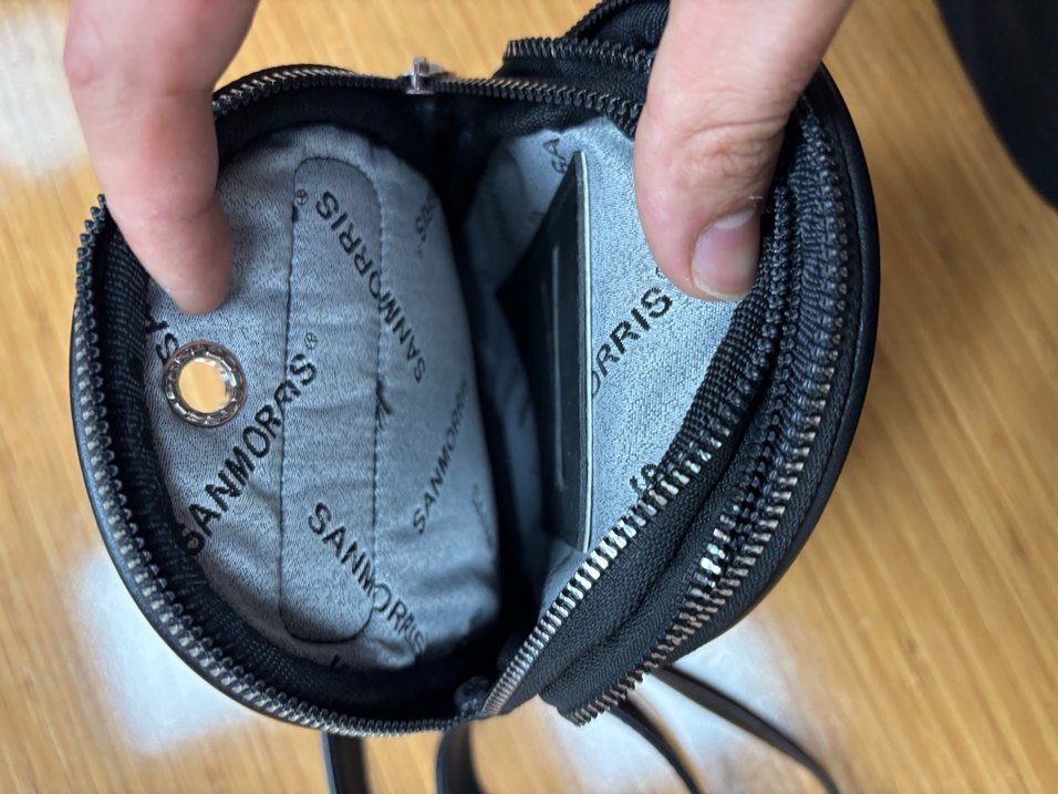 Siyah Deri Kadın Çapraz Çanta - Görsel 3