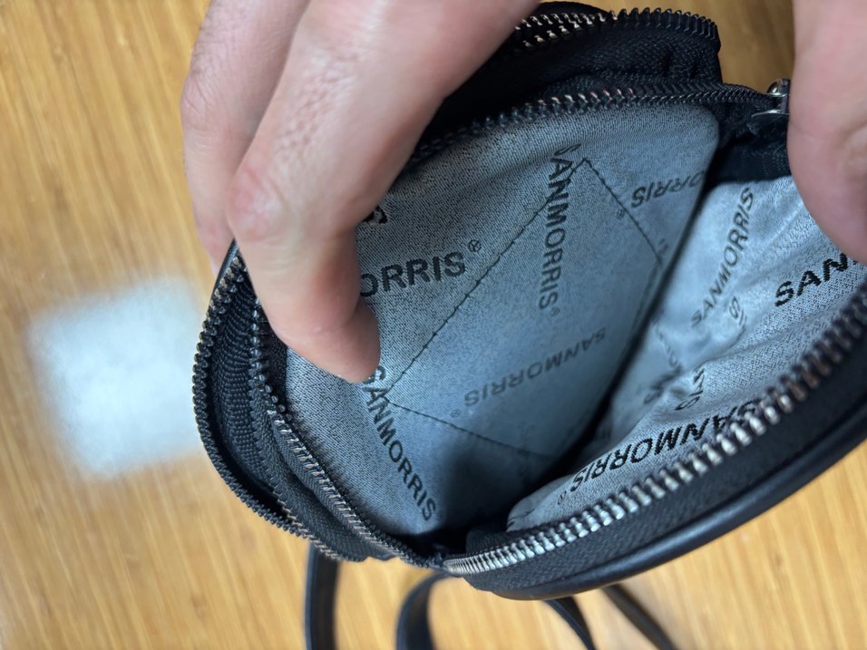 Siyah Deri Kadın Çapraz Çanta - Görsel 2