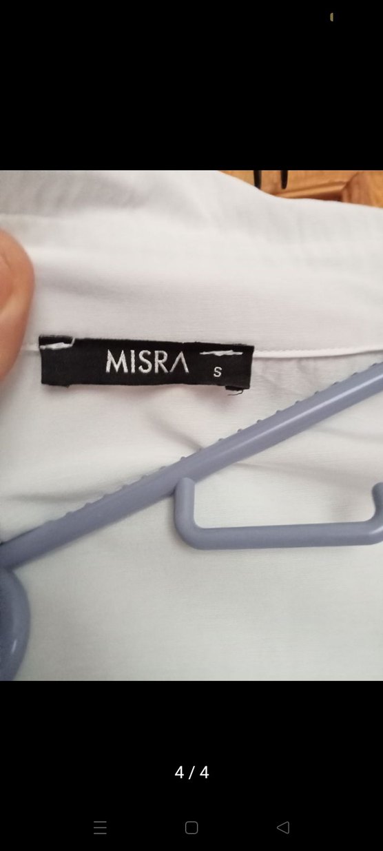 Kadın Beyaz Keten Düğmeli Gömlek - Görsel 4