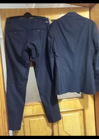 Klasik Lacivert Erkek Takım Elbise HATEMOGLU - Görsel 2