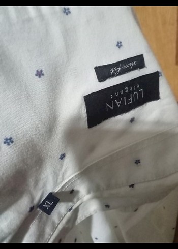 Erkek Beyaz Pamuklu Uzun Kollu Gömlek - Görsel 2