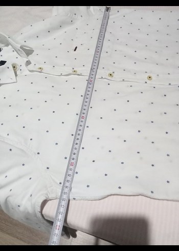 Erkek Beyaz Pamuklu Uzun Kollu Gömlek - Görsel 4