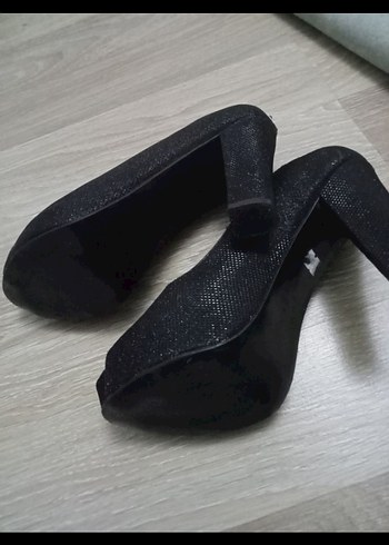 Siyah Minimalist Stiletto Platform Topuklu - Görsel 4