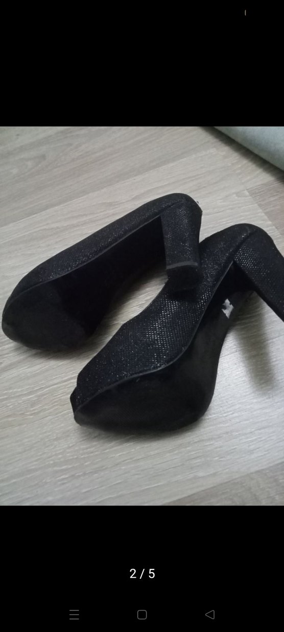 Siyah Minimalist Stiletto Platform Topuklu - Görsel 4