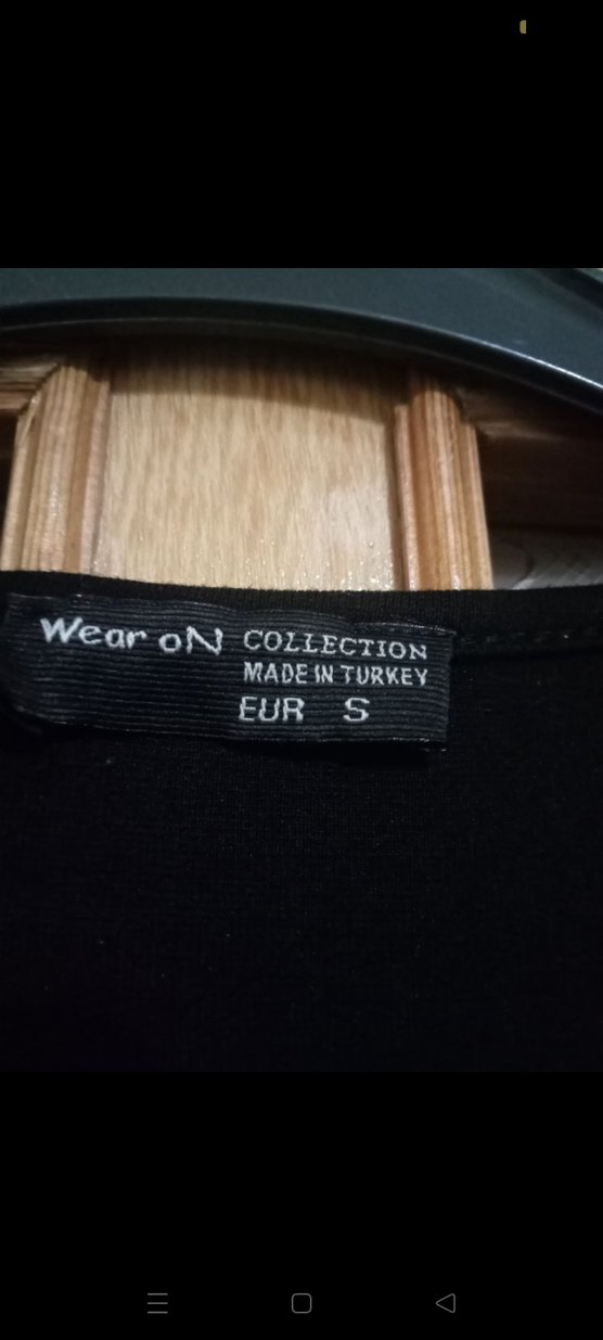 Siyah Baskılı Uzun Kollu Salaş Tunik - Görsel 3