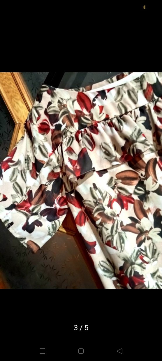 Kısa Kollu Bohem Desenli Mini Tunik - Görsel 3