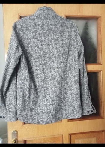 Gri Desenli Uzun Kollu Erkek Gömlek - Görsel 2