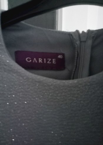 Gri Uzun Kollu V Yaka Kadın Abiye Elbise - Görsel 3