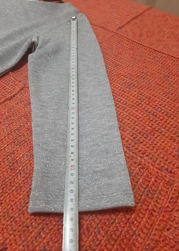 Gri Midi Triko Elbise - Görsel 6