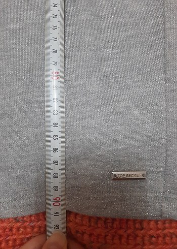 Gri Midi Triko Elbise - Görsel 5