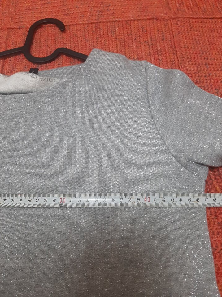 Gri Midi Triko Elbise - Görsel 4