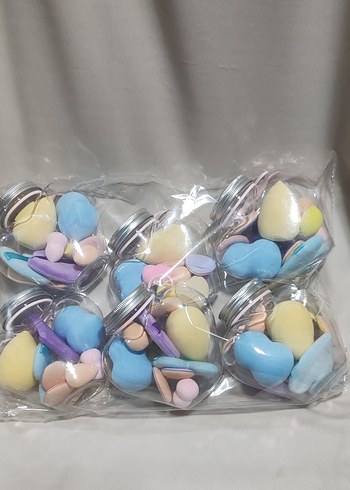 Pastel Renkli Makyaj Süngeri Seti - Görsel 2