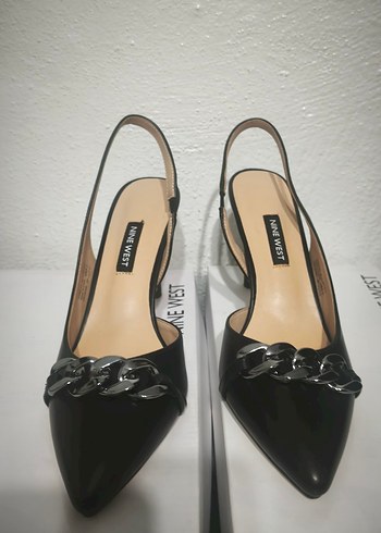 Tokalı Siyah Kadın Topuklu Ayakkabı - Görsel 3