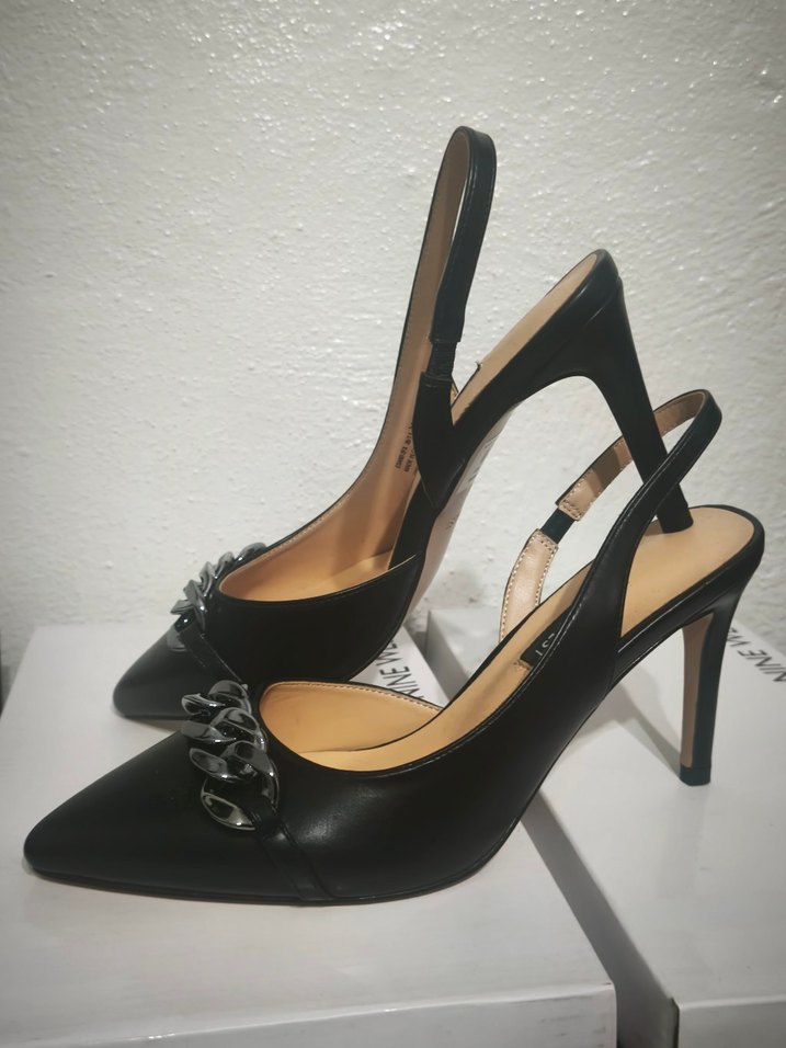 Tokalı Siyah Kadın Topuklu Ayakkabı - Görsel 2